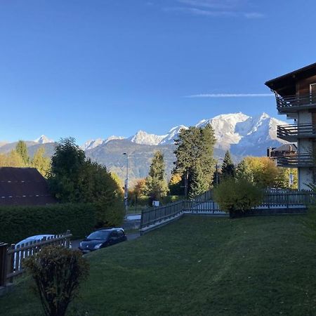コンブルーLa Marmotte: Vue Mont Blanc, Terrasse, Parkingアパートメント エクステリア 写真