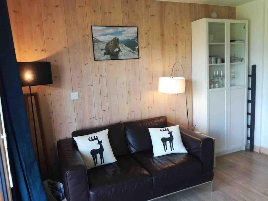 コンブルーLa Marmotte: Vue Mont Blanc, Terrasse, Parkingアパートメント エクステリア 写真